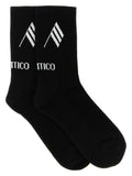 The Attico Logo Intarsia Socks