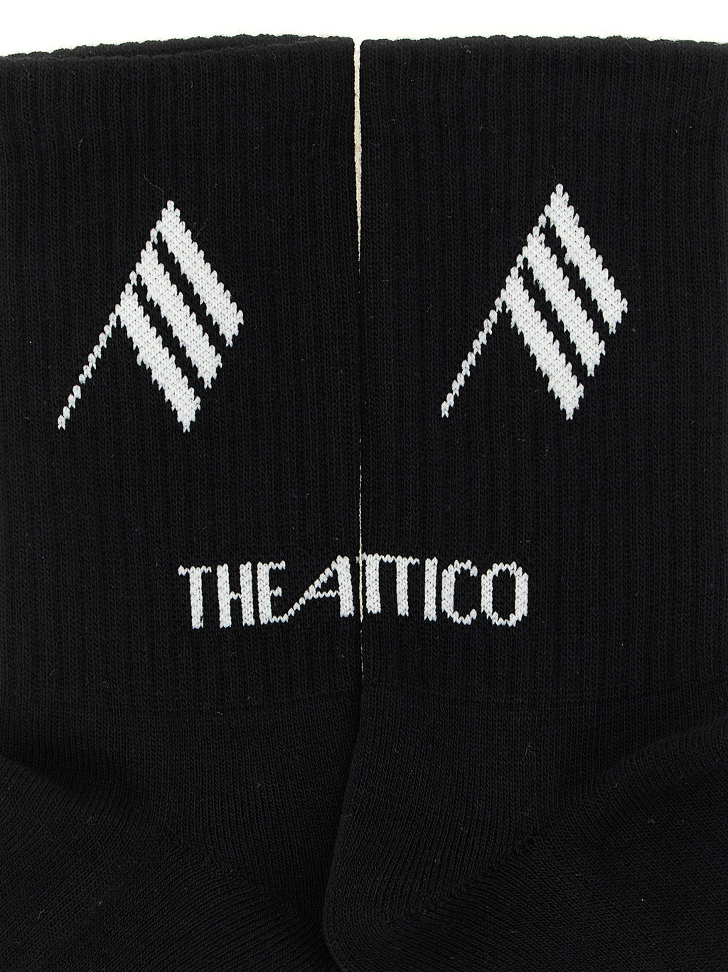The Attico Logo Intarsia Socks