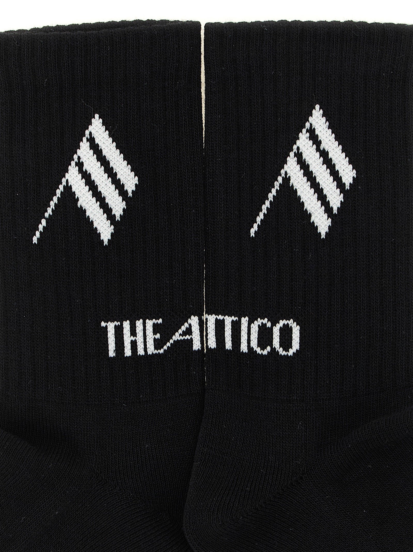 The Attico Logo Intarsia Socks