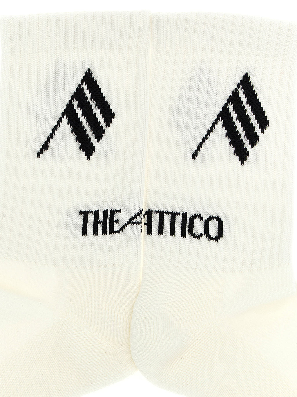 The Attico Logo Intarsia Socks
