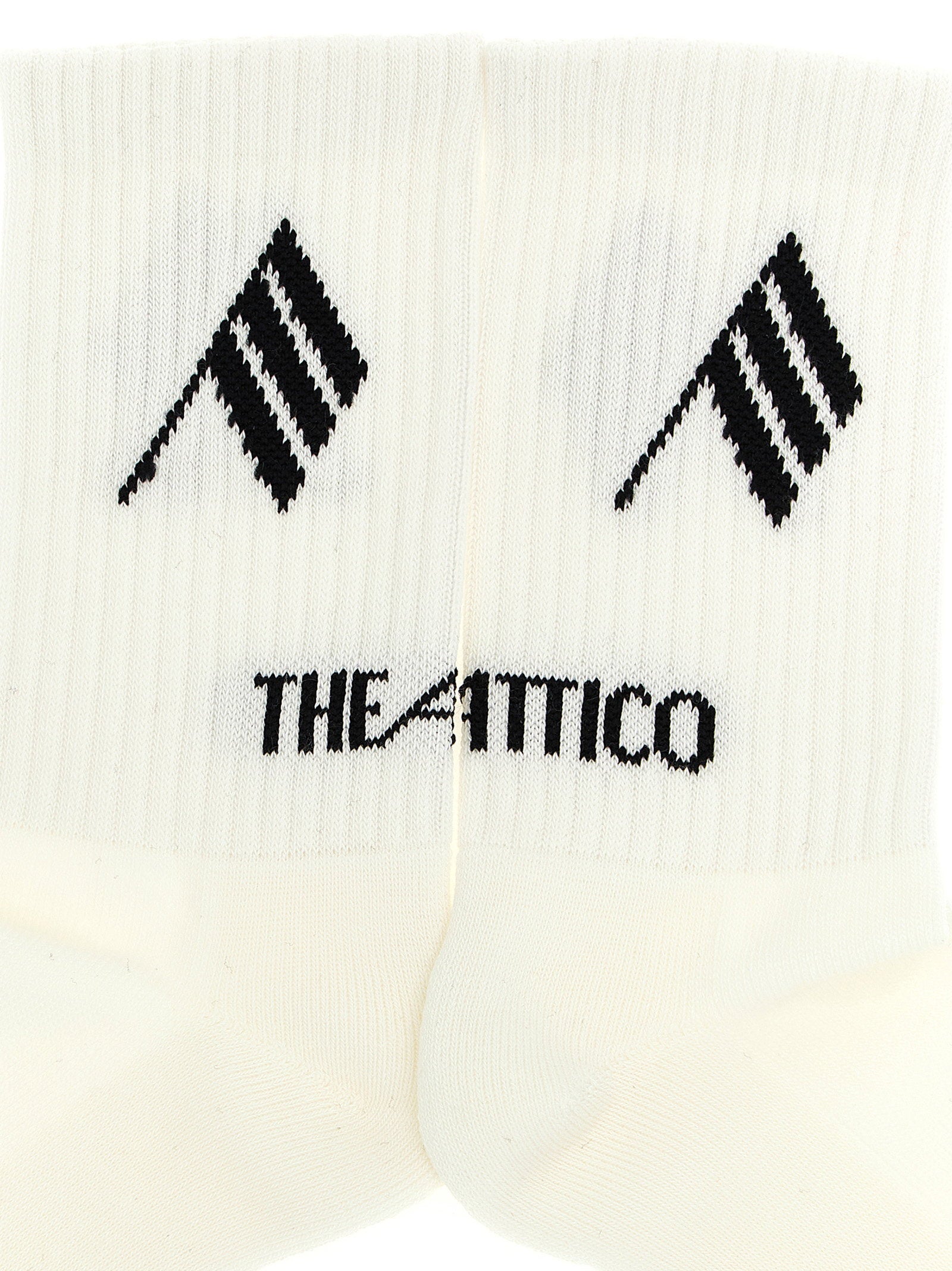 The Attico Logo Intarsia Socks
