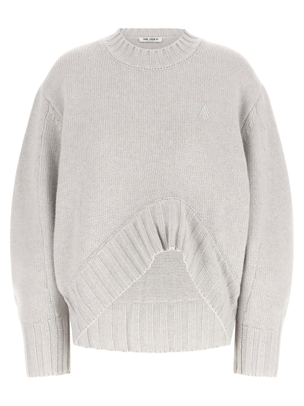The Attico Asymmetrical Hem Sweater