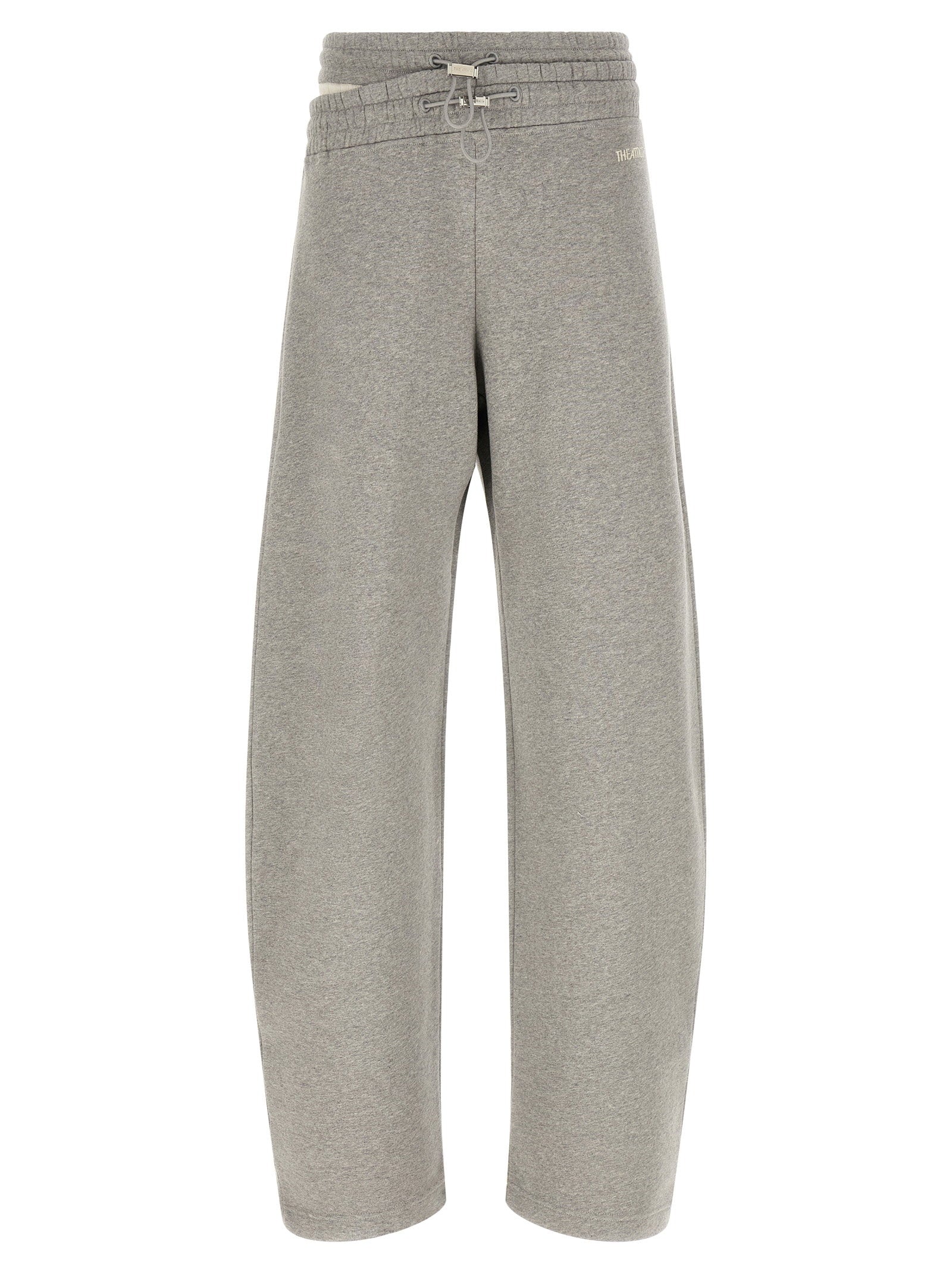 The Attico Asymmetrical Double Waist Trousers