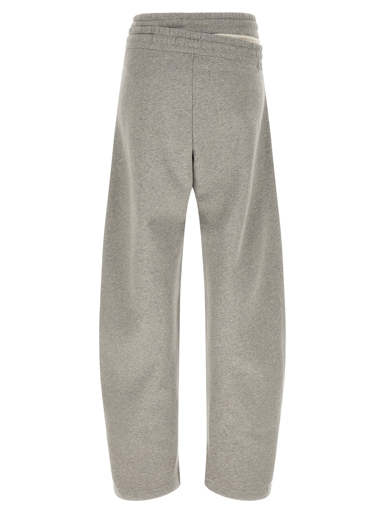 The Attico Asymmetrical Double Waist Trousers