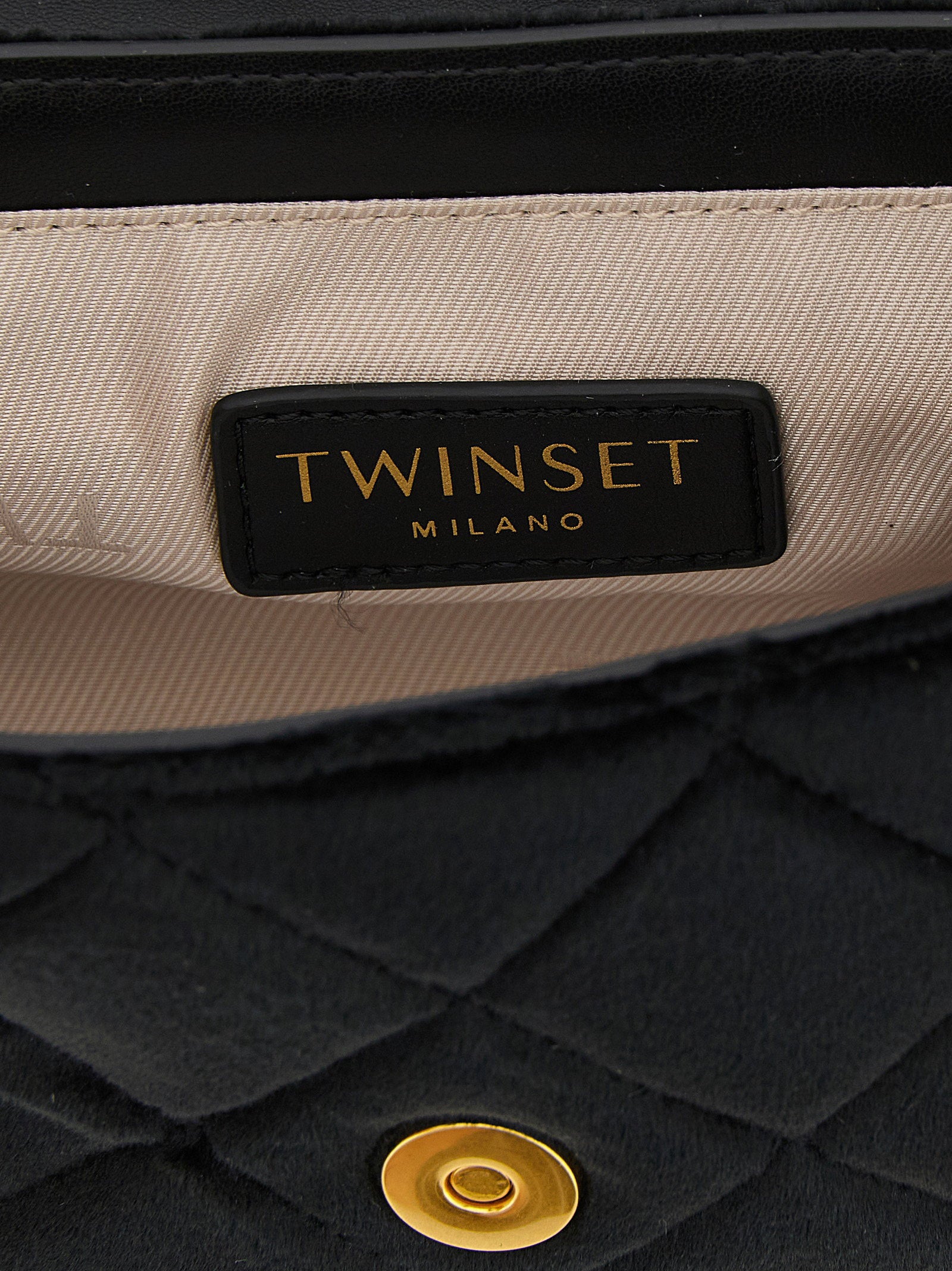 Twin Set Shaved Velvet Shoulder Strap