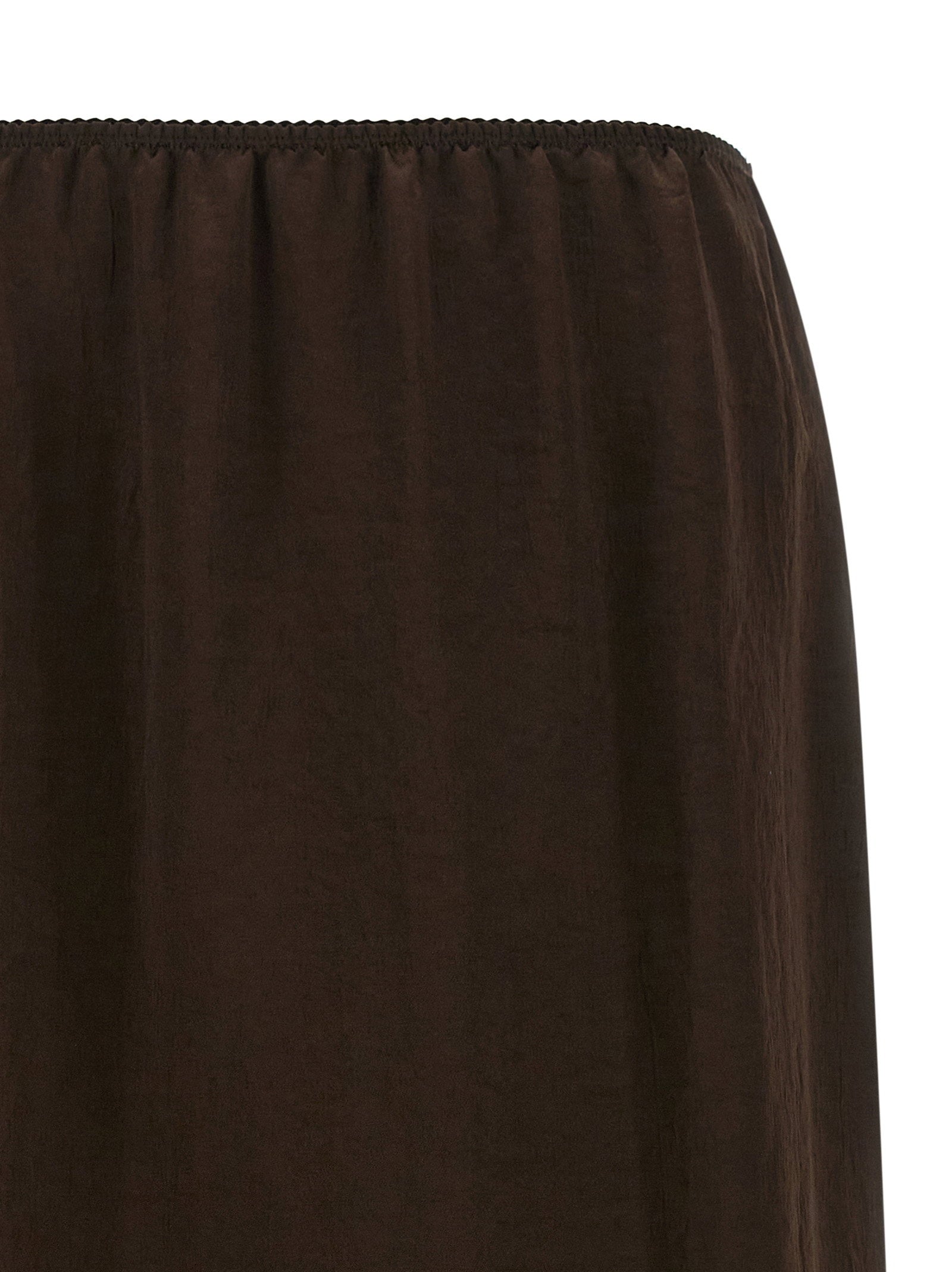 Twin Set Satin Froissé And Lace Skirt