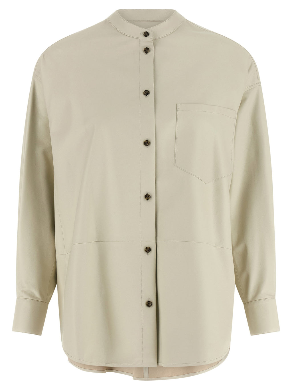 Yves Salomon Leather Shirt