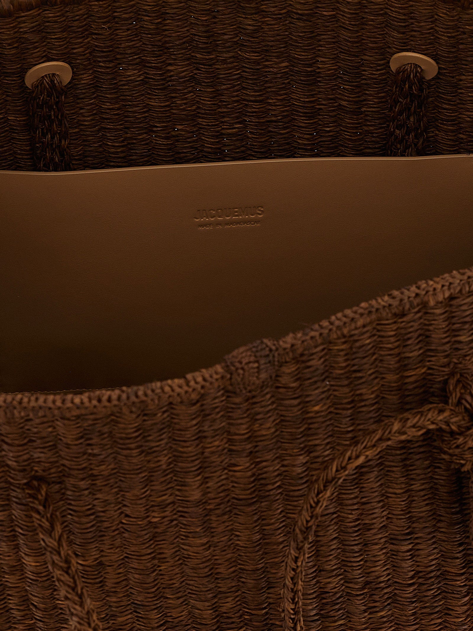 Jacquemus Le Grand Turismo Raphia Shopping Bag