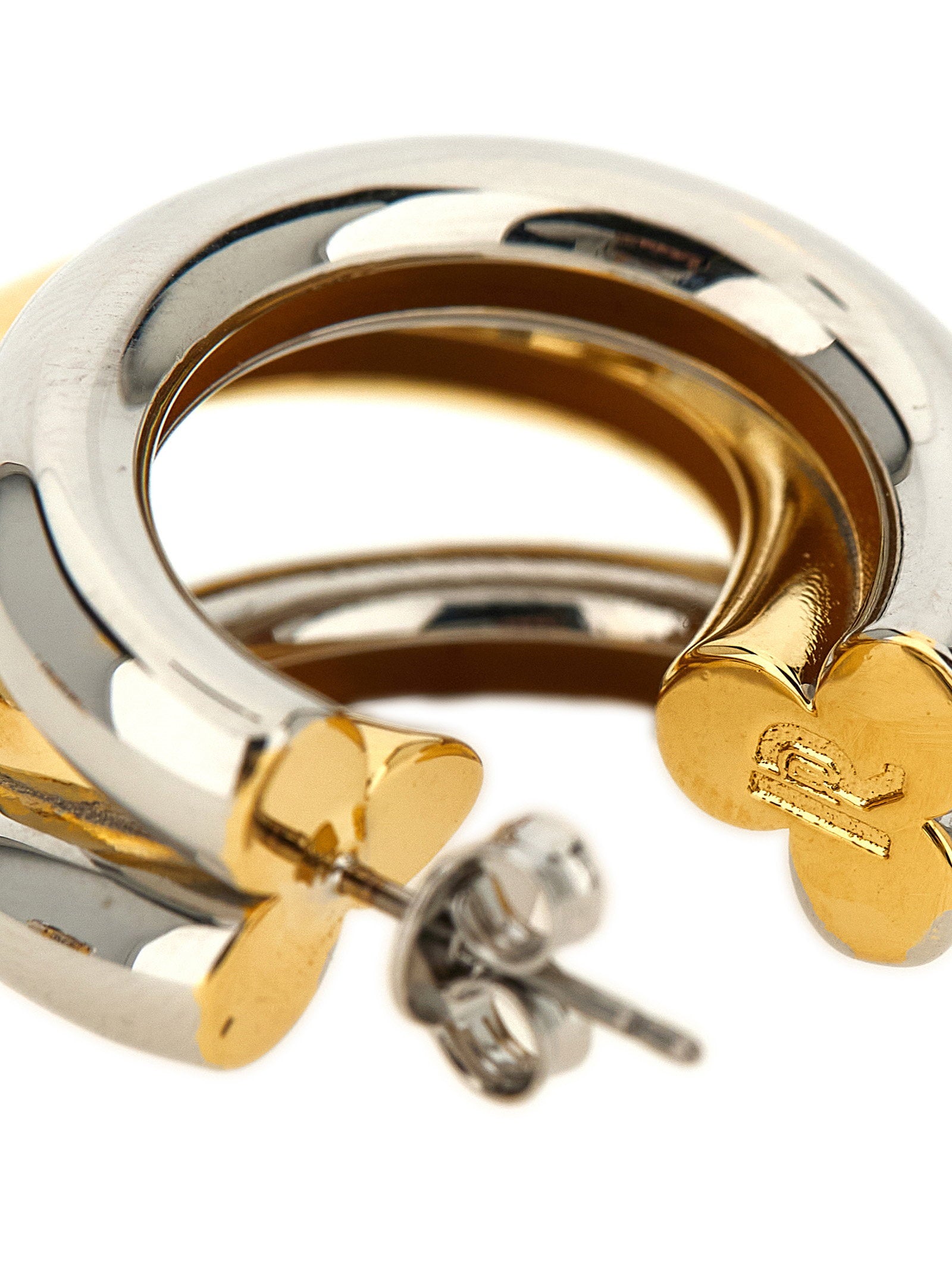 Paco Rabanne Triple Hoop Earrings