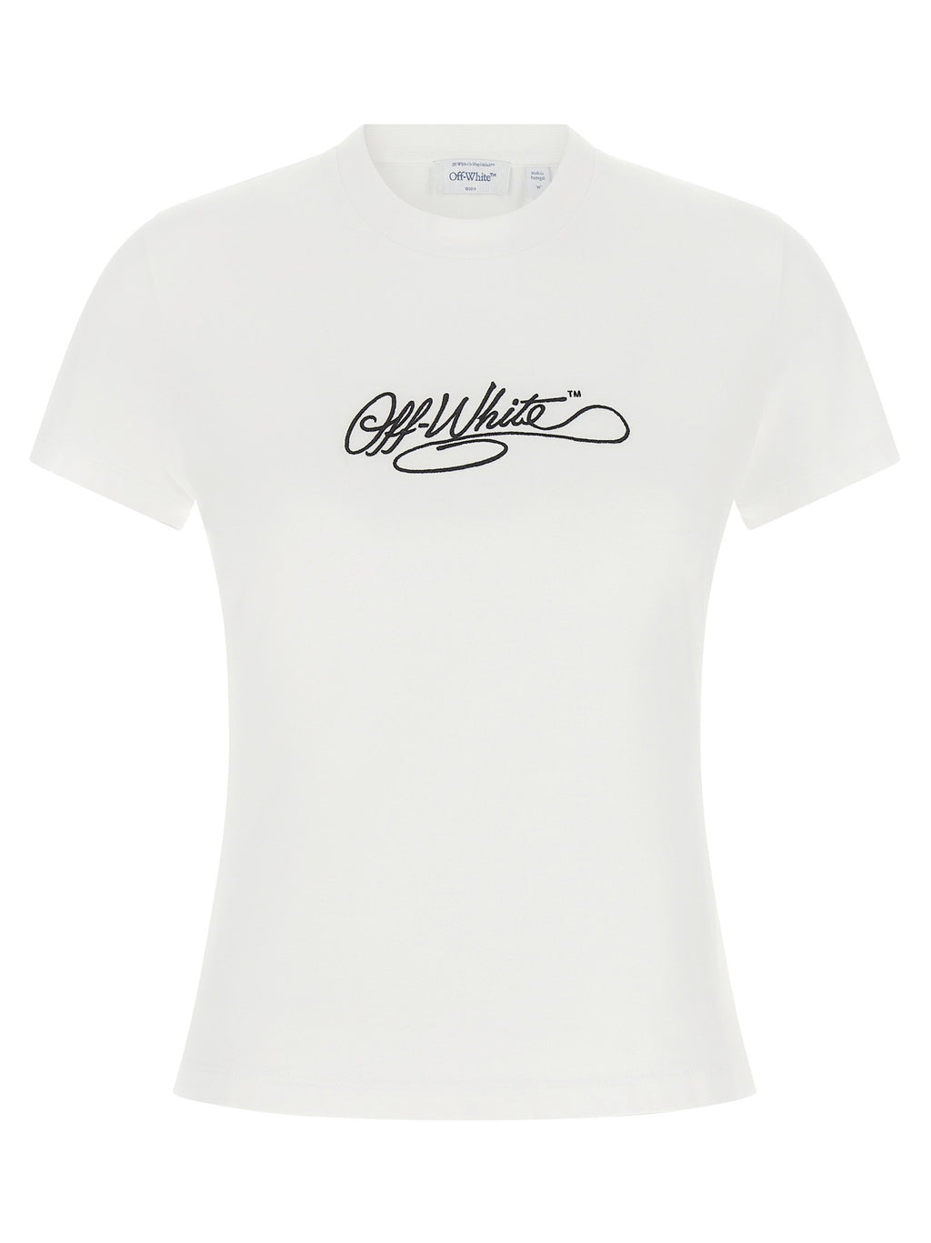 Off White Logo Embroidery T-shirt