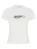 Off White Logo Embroidery T-shirt