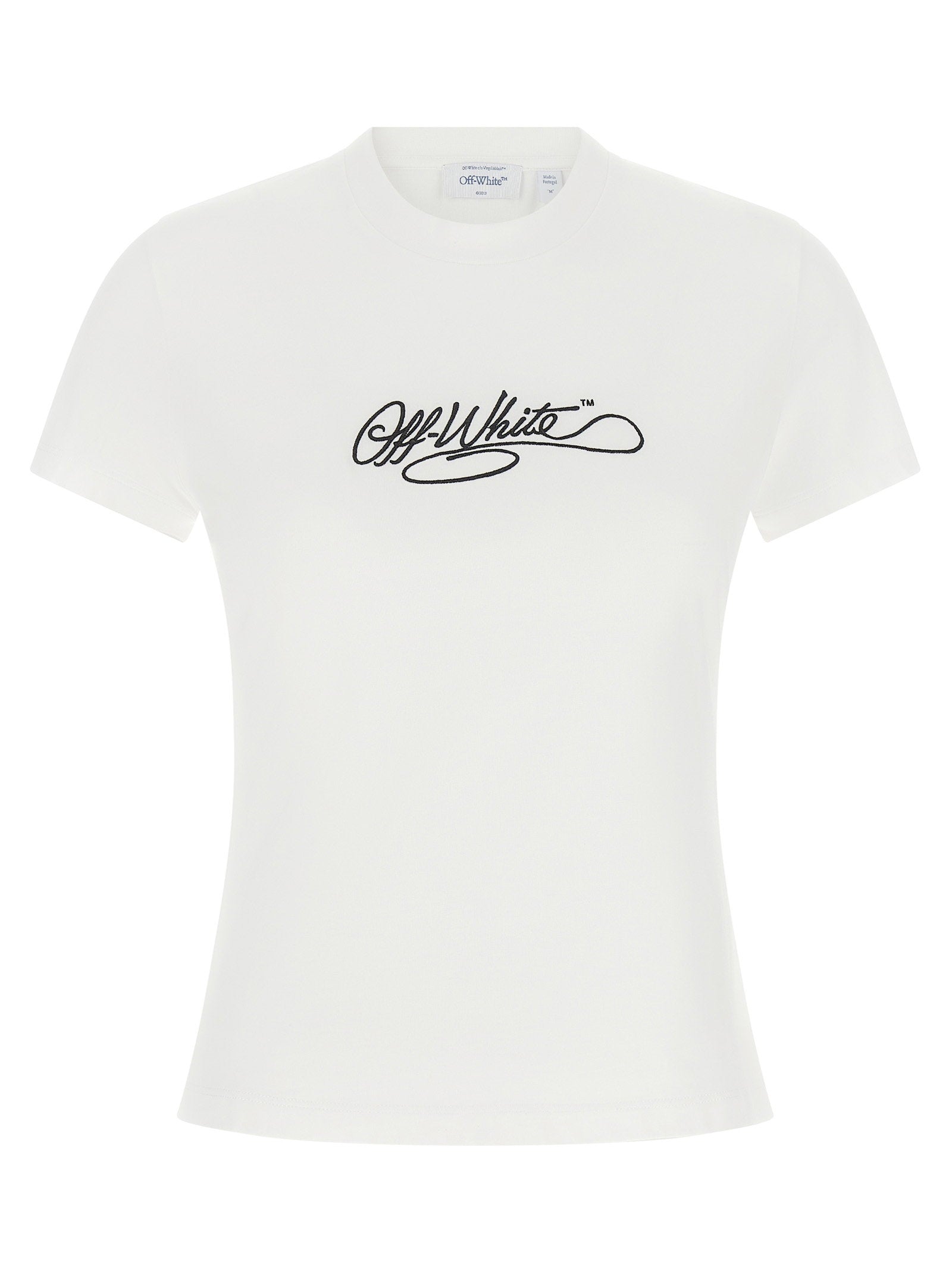 Off White Logo Embroidery T-shirt