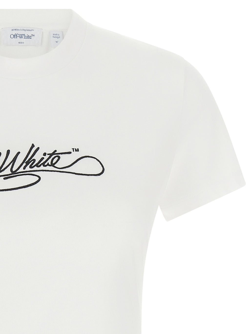 Off White Logo Embroidery T-shirt