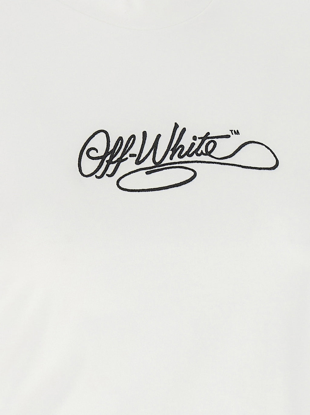 Off White Logo Embroidery T-shirt