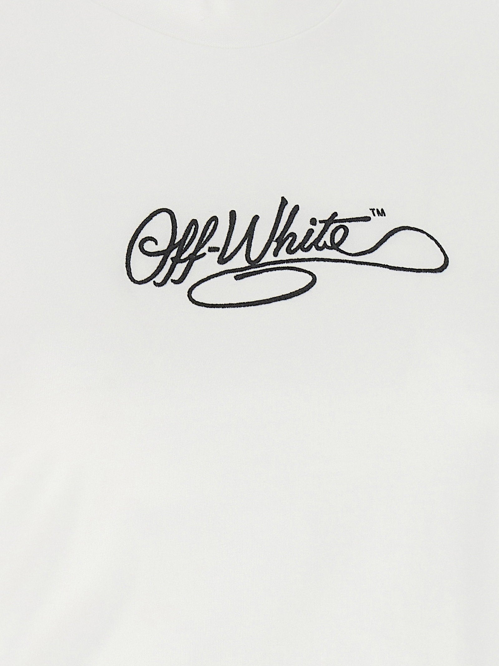 Off White Logo Embroidery T-shirt