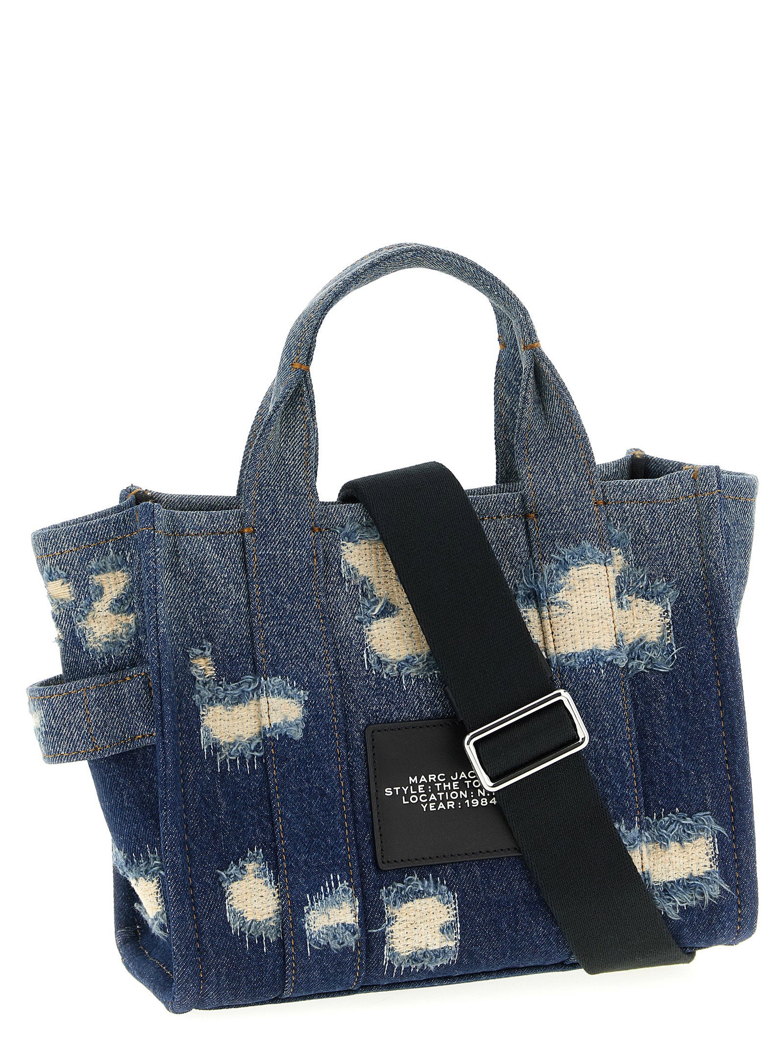 Marc Jacobs The Rip And Repair Denim Small Tote Shopping Bag