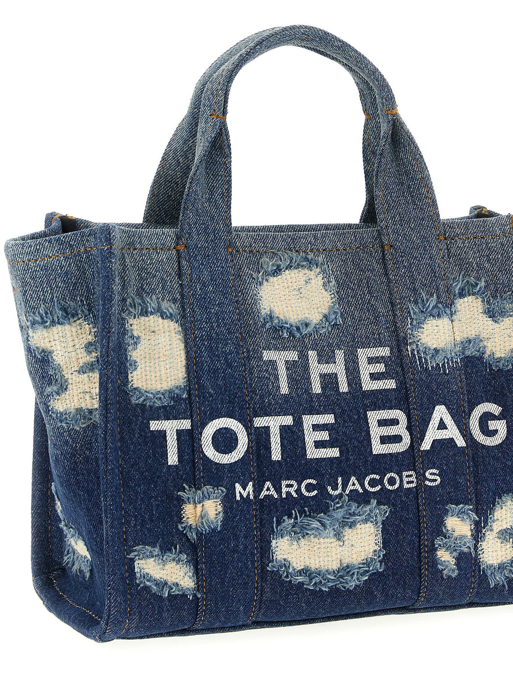 Marc Jacobs The Rip And Repair Denim Small Tote Shopping Bag