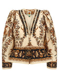 Farm Rio Majestic Garden Sand Blouse