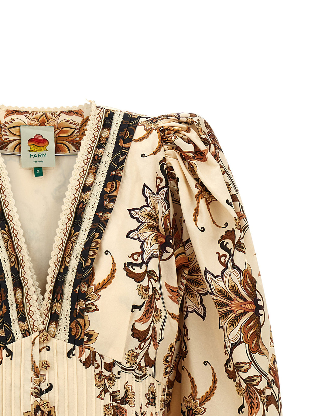 Farm Rio Majestic Garden Sand Blouse