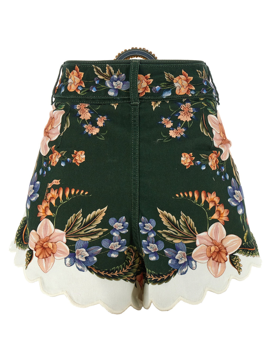 Farm Rio Green Berry Garden Shorts