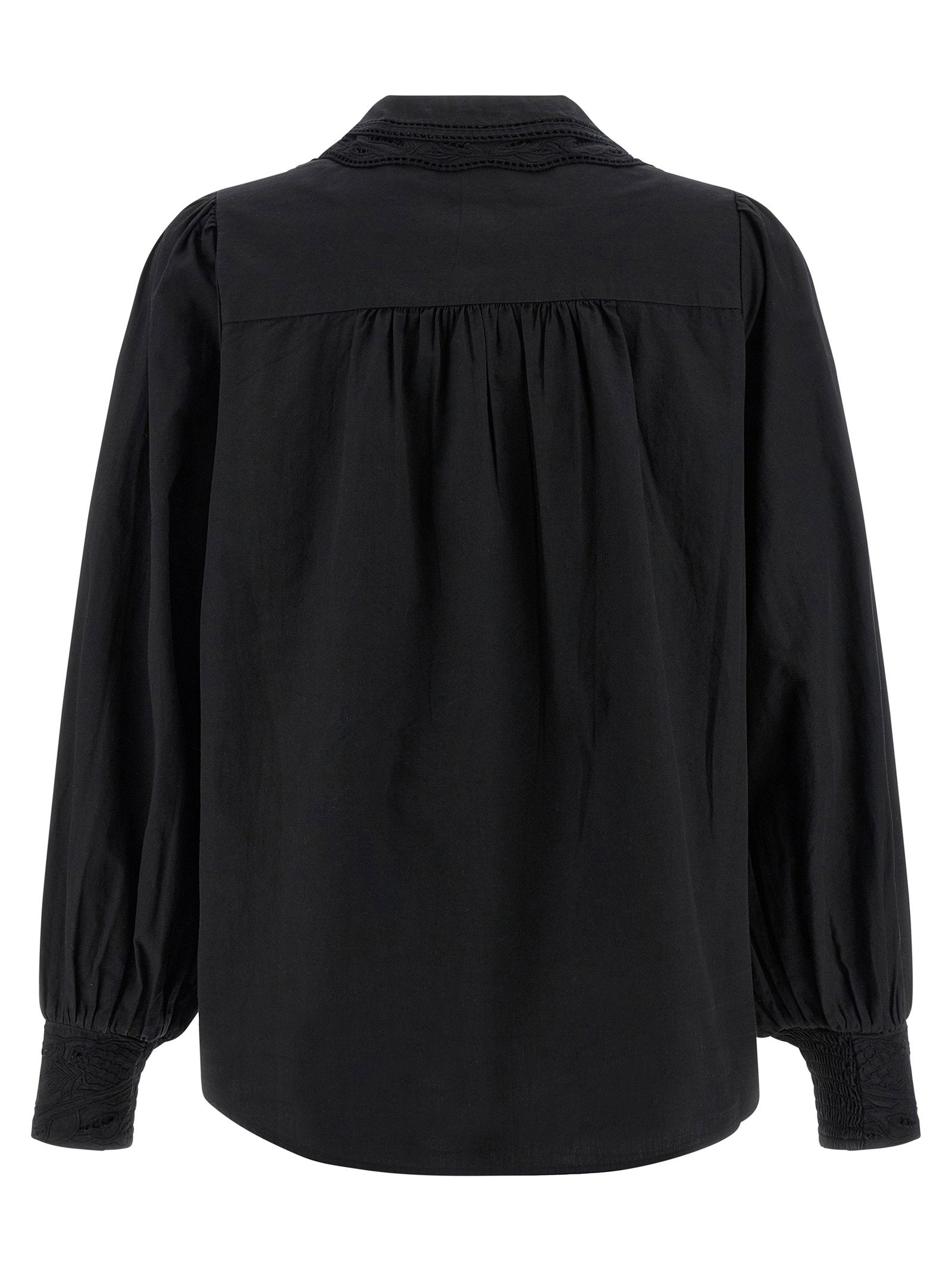 Farm Rio Black Embroidered Shirt