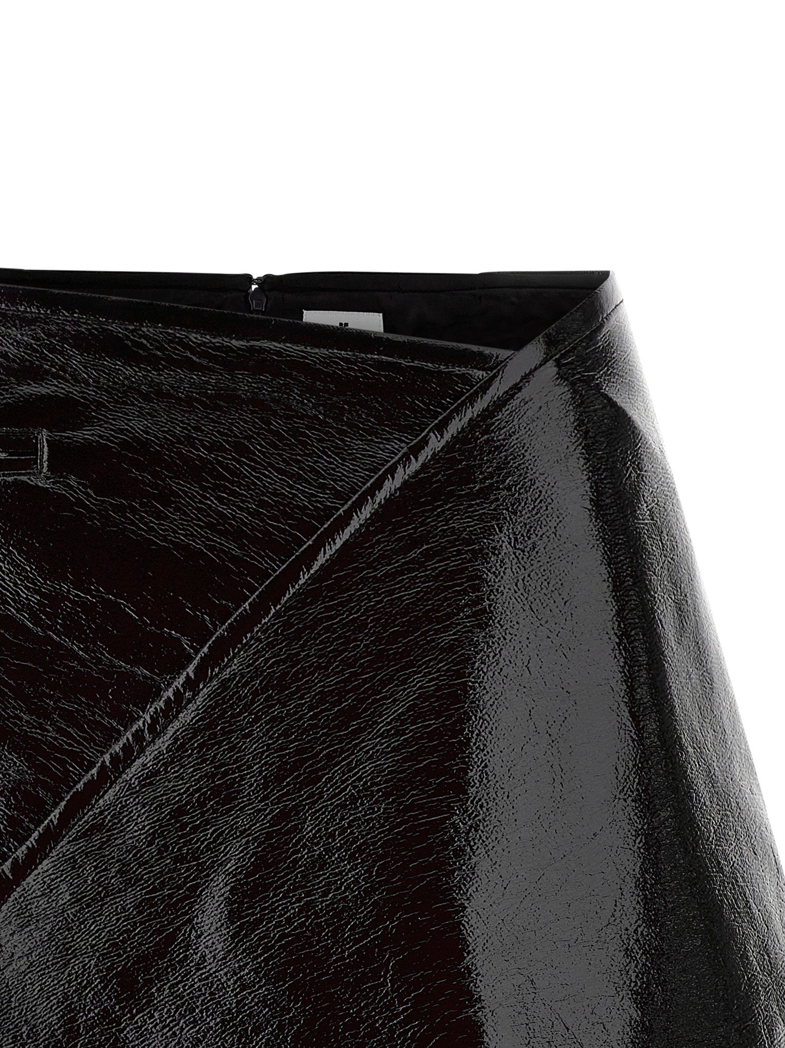 Courreges Fold Vinyl Mini Skirt