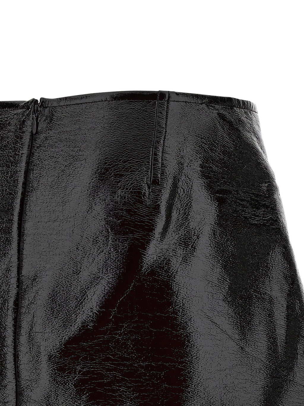 Courreges Fold Vinyl Mini Skirt