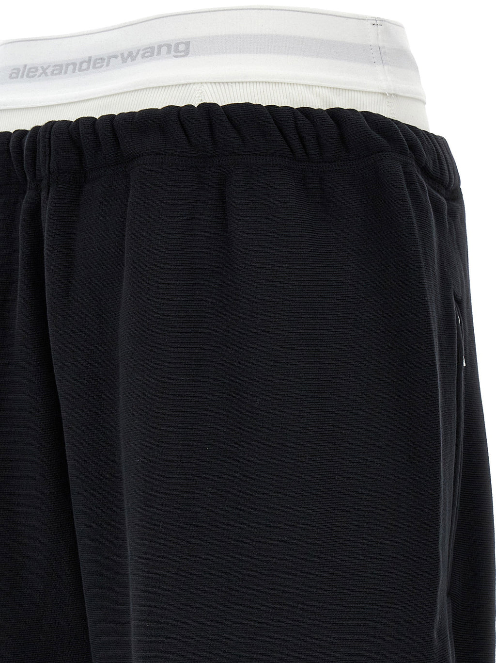 T By Alexander Wang Wide Leg W/ Logo Elastic Exposed Brief Joggers
