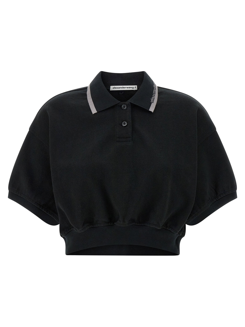 T By Alexander Wang Intarsia Collar Polo Shirt