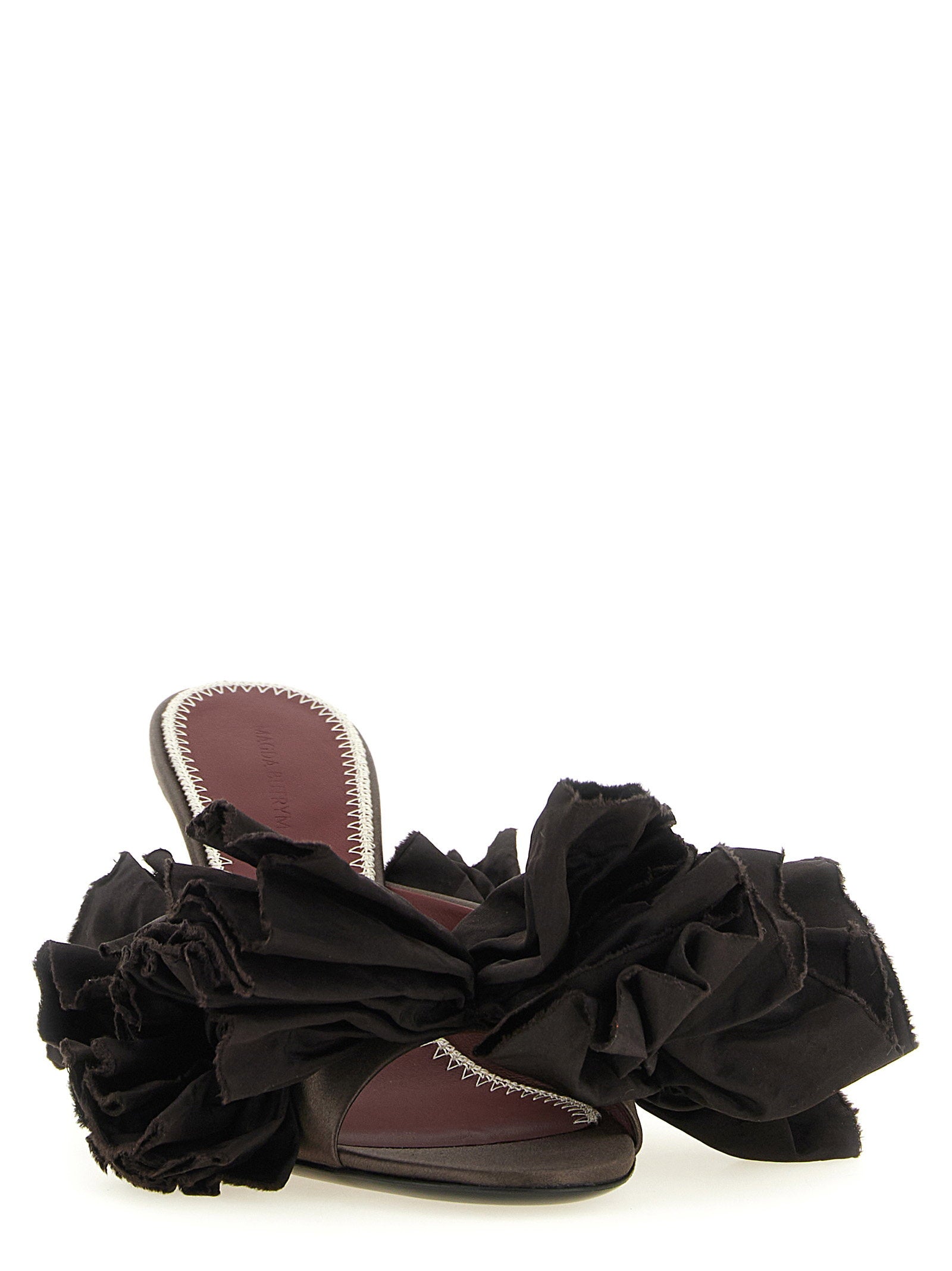 Magda Butrym Mule Flowers Taffeta