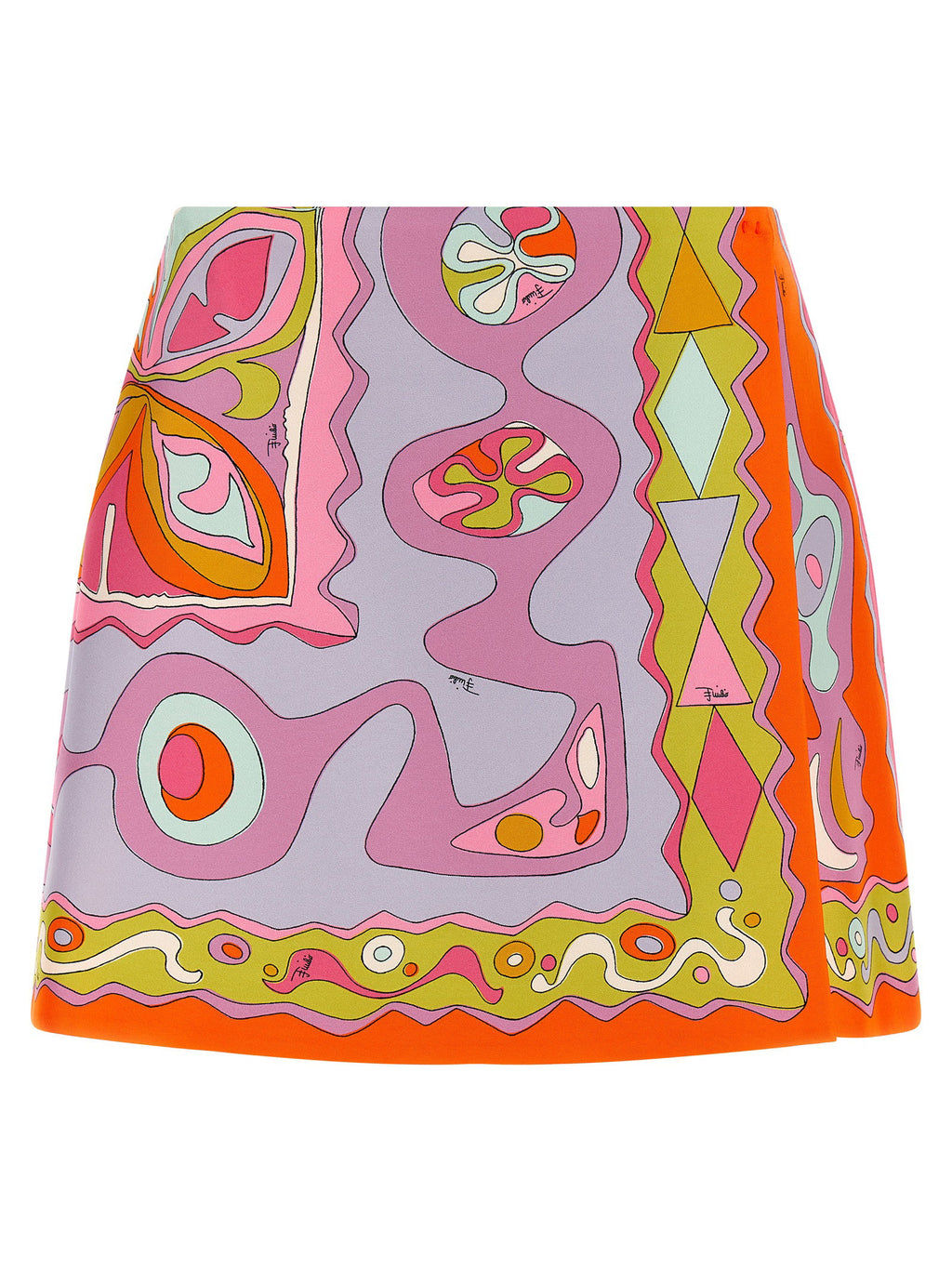 Emilio Pucci Angoli Print Twill Skirt