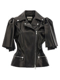 Alexander McQueen Bow Knot Biker Vest