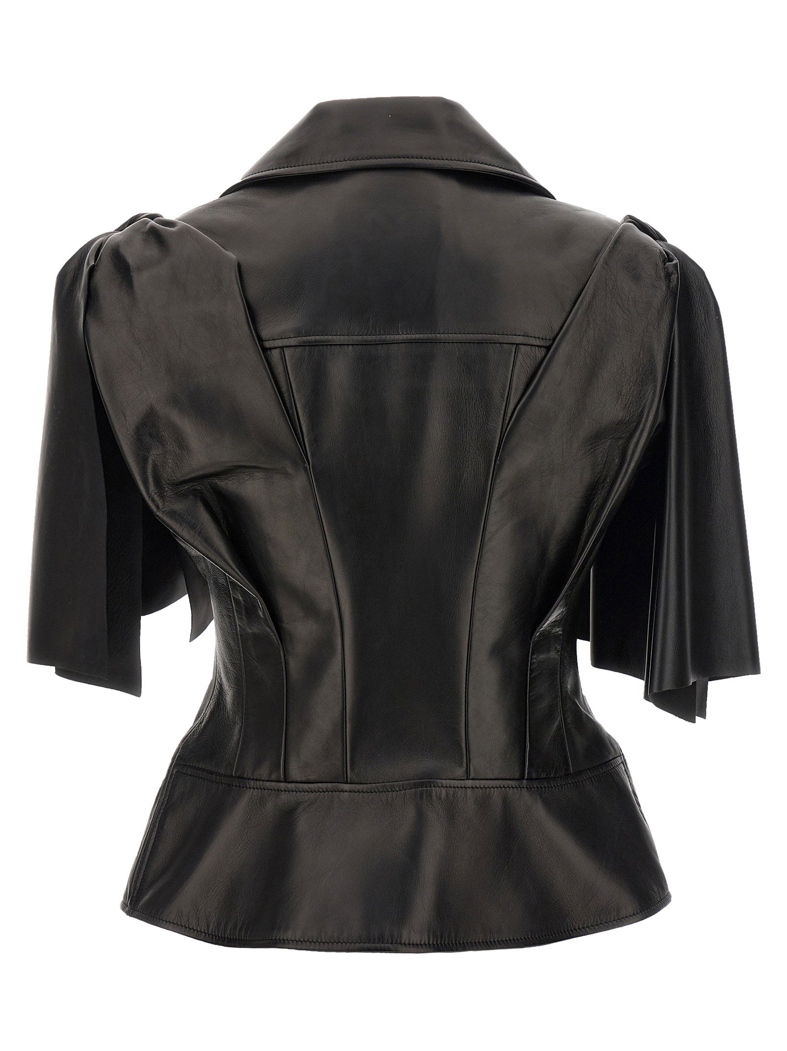 Alexander McQueen Bow Knot Biker Vest
