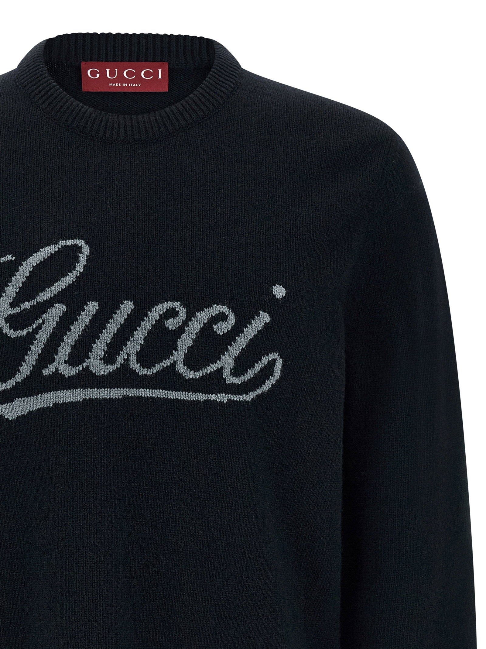 Gucci Logo Intarsia Sweater
