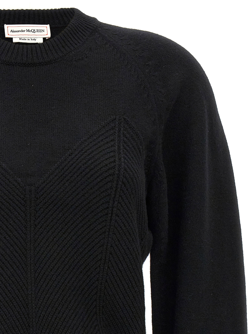 Alexander McQueen Chevron Corset Sweater