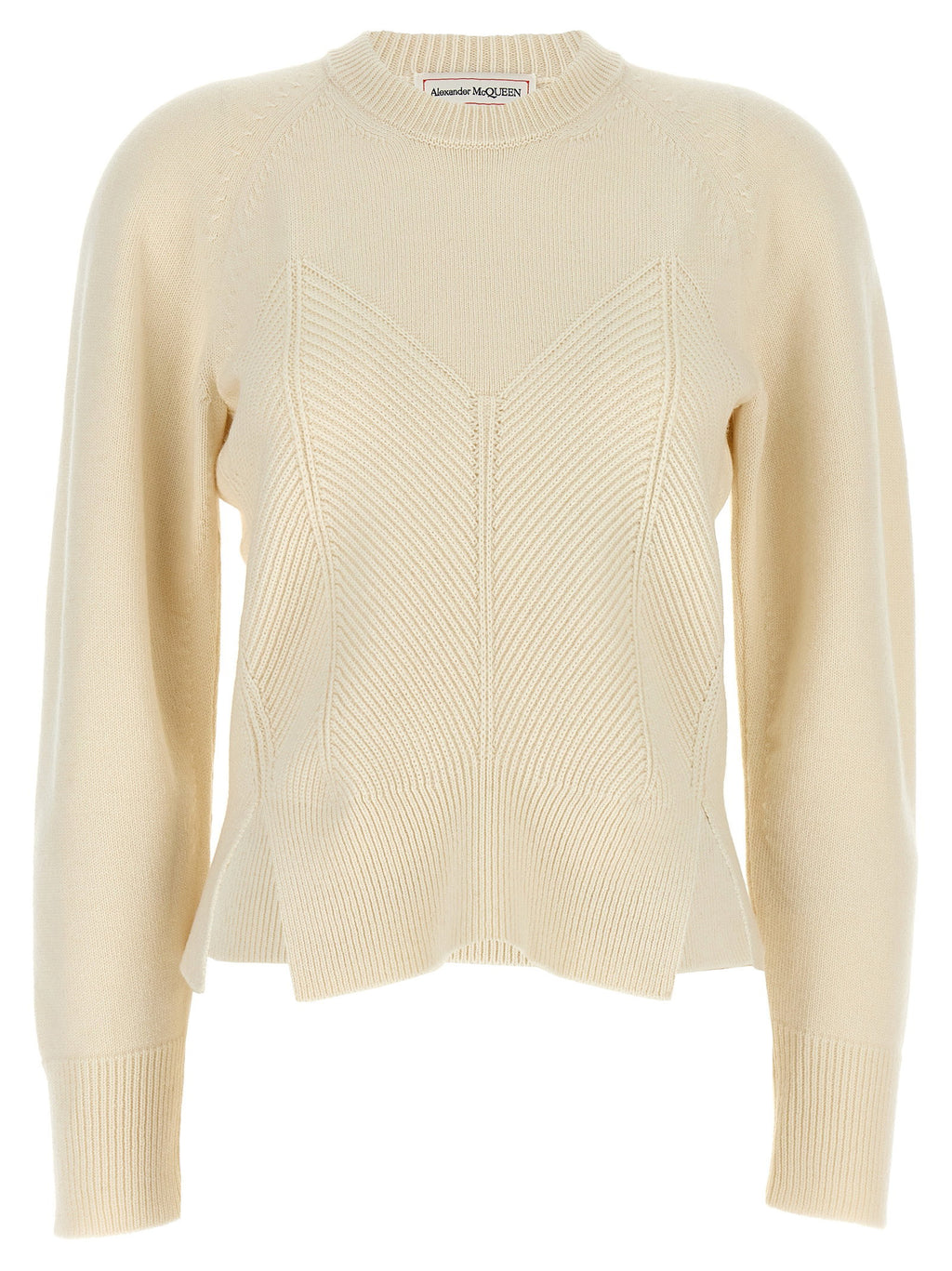 Alexander McQueen Chevron Corset Sweater
