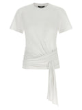 7 For All Mankind Draped Detail T-shirt