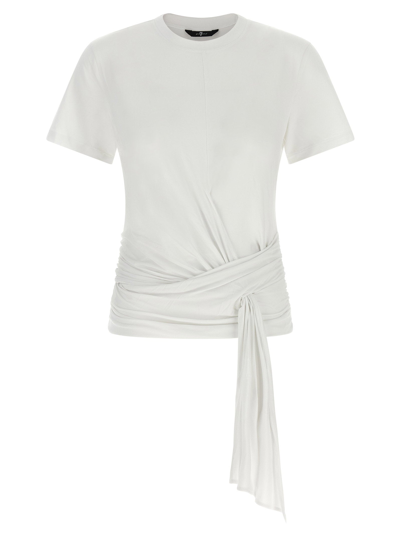 7 For All Mankind Draped Detail T-shirt