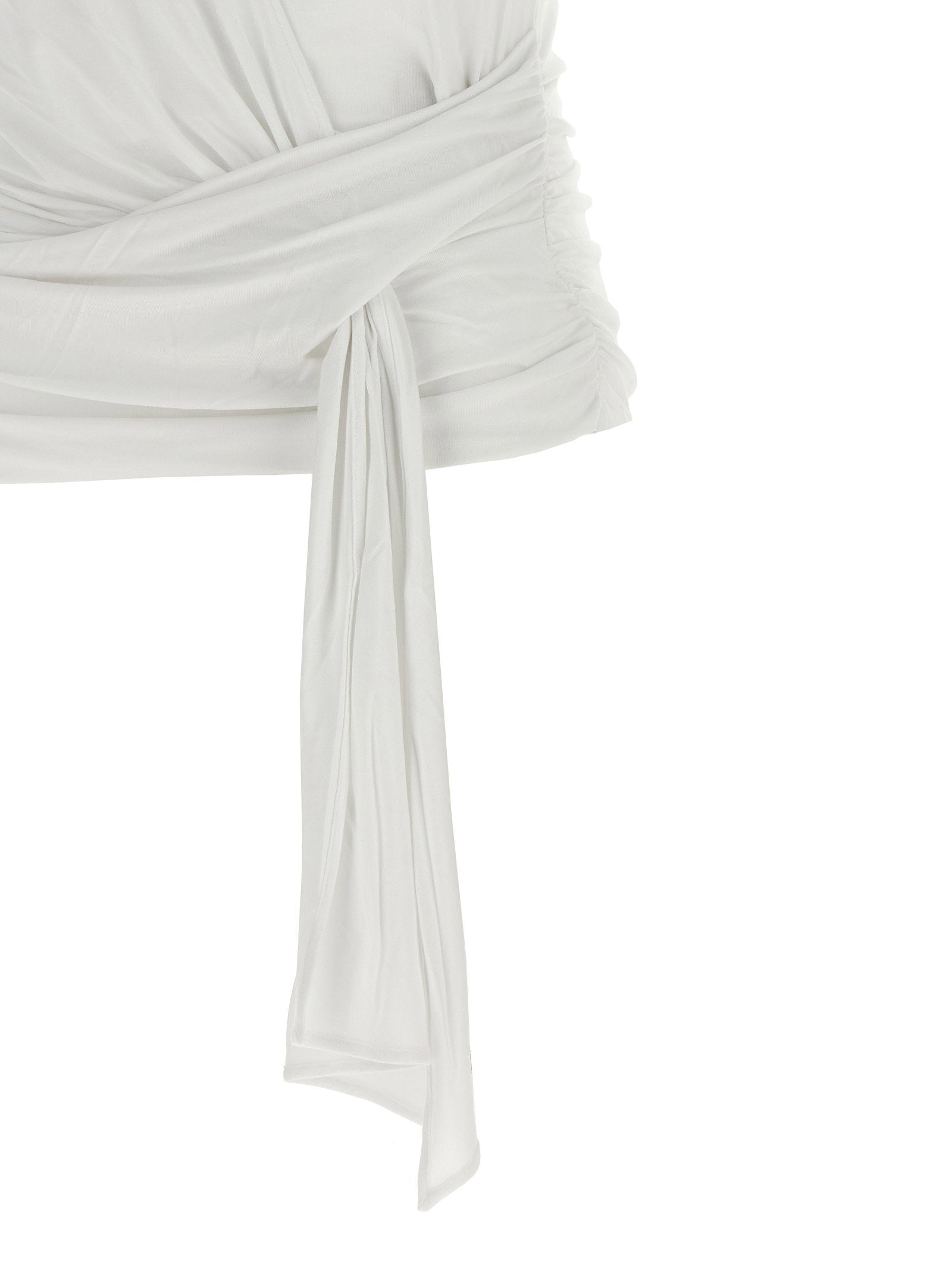 7 For All Mankind Draped Detail T-shirt