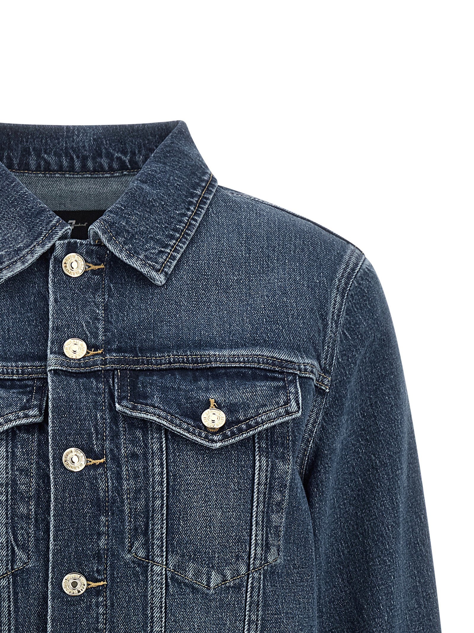 7 For All Mankind Darted Shrunken Jacket