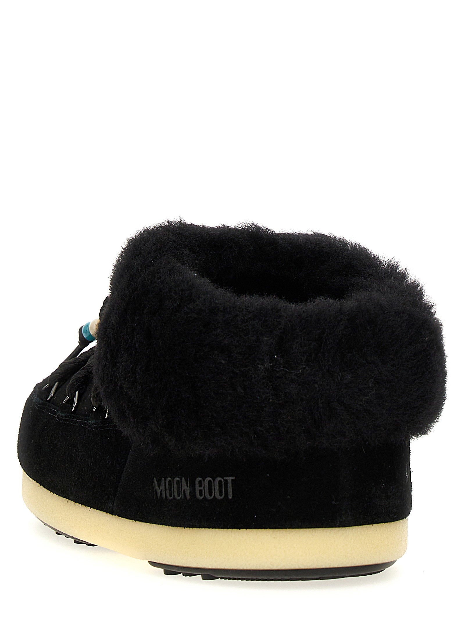 Moon Boot Mule Suede Beads Ankle Boots