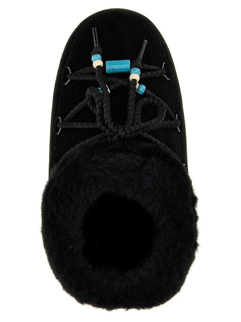Moon Boot Mule Suede Beads Ankle Boots