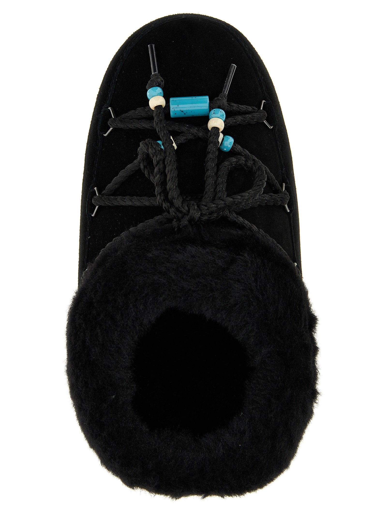 Moon Boot Mule Suede Beads Ankle Boots