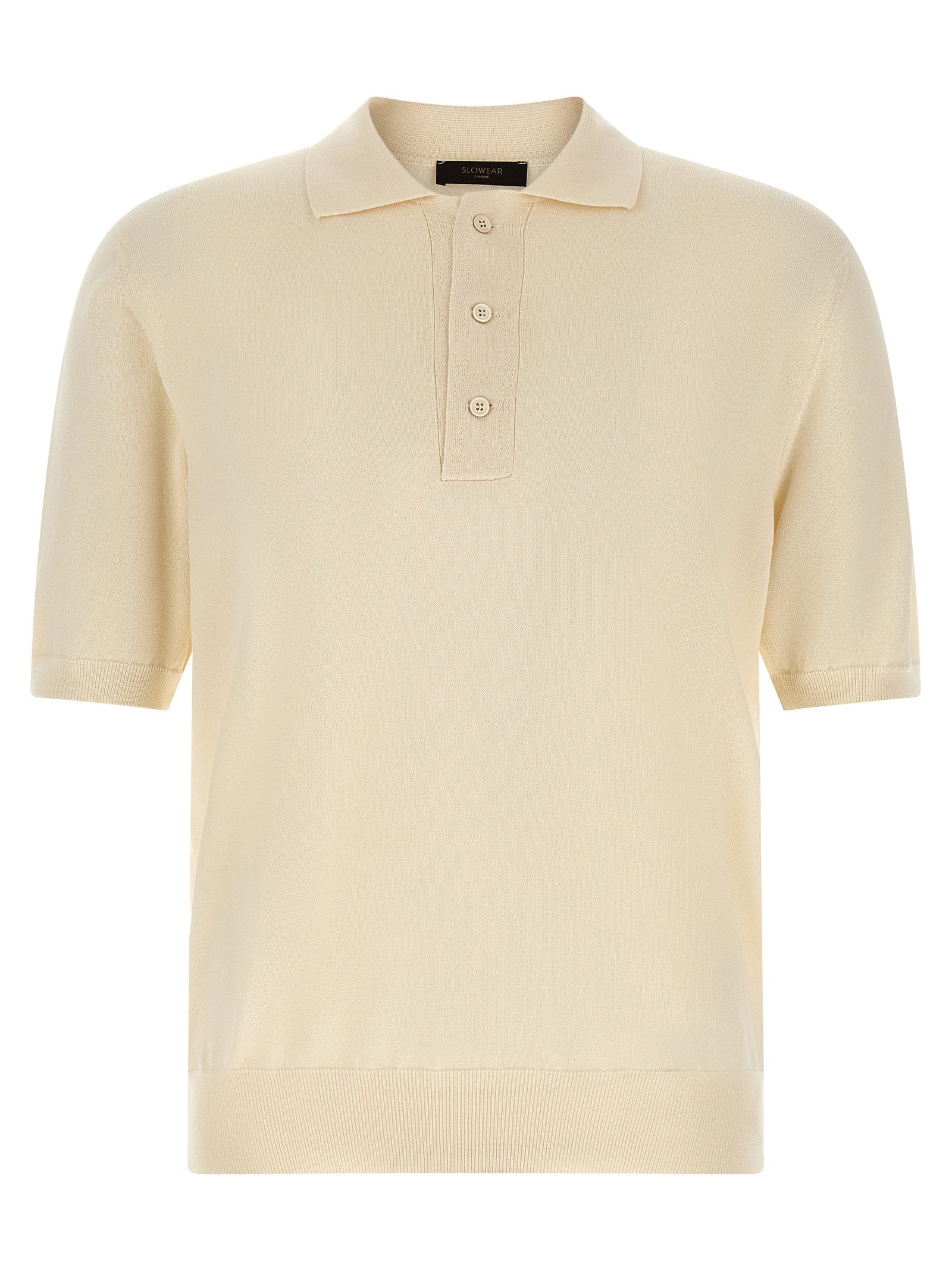 Zanone Cotton Knit Polo Shirt