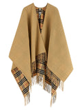 Burberry Check Wool Reversible Cape
