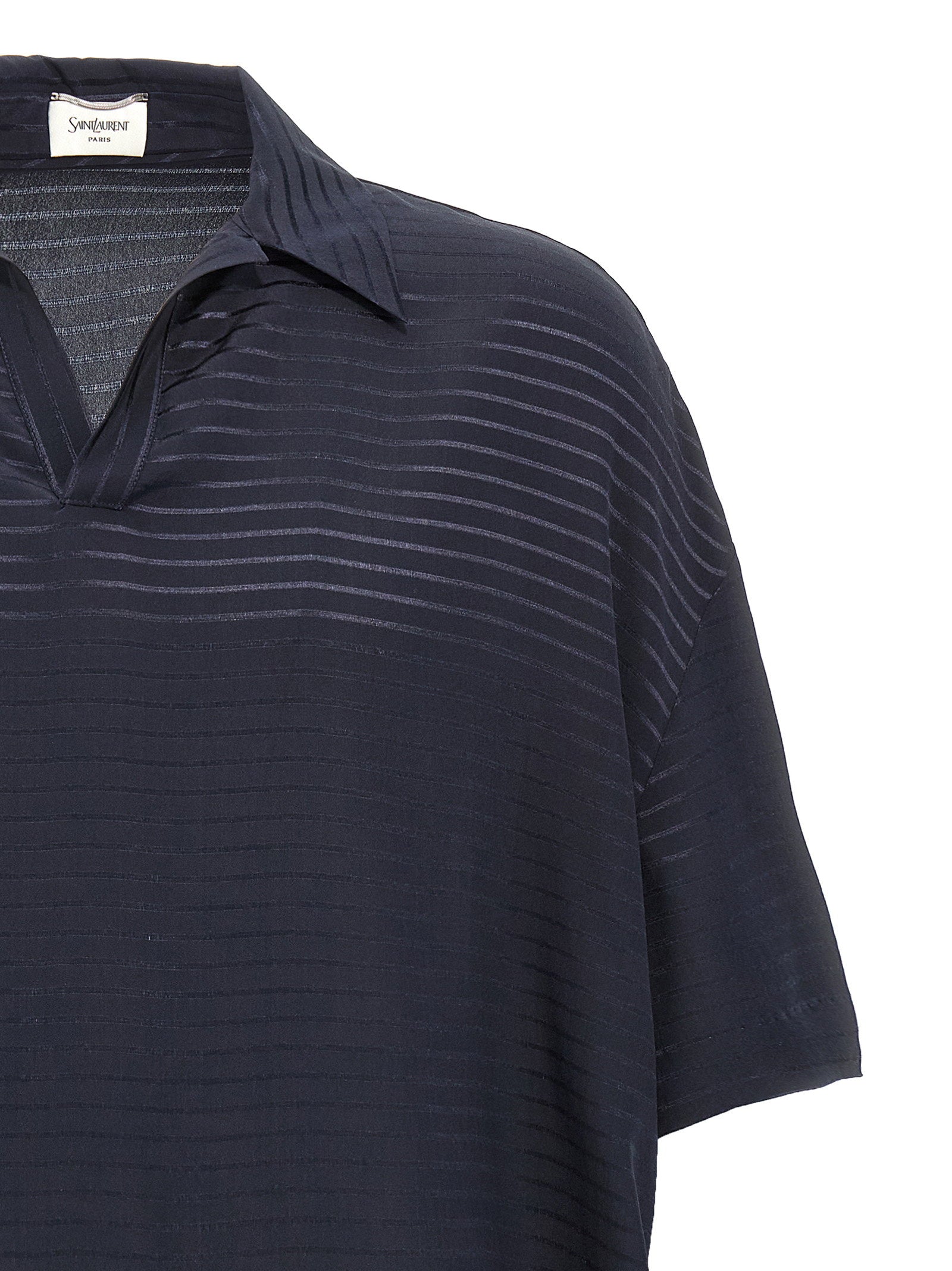 Saint Laurent Silk Polo Shirt