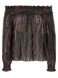 Saint Laurent Smock Stitch Blouse