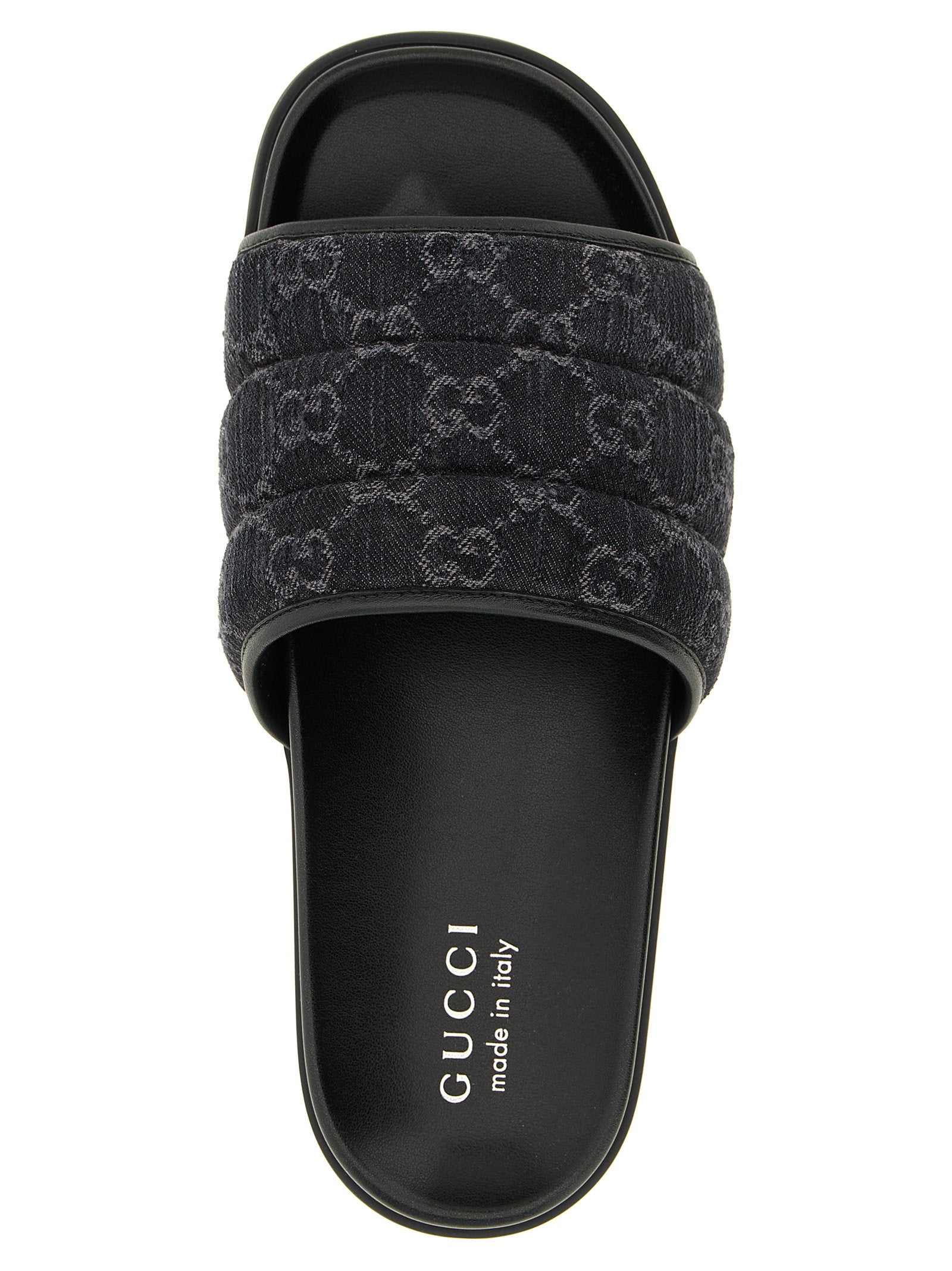Gucci Gg Denim Slides