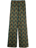 Ozwald Boateng Elastic waist printed cotton trousers