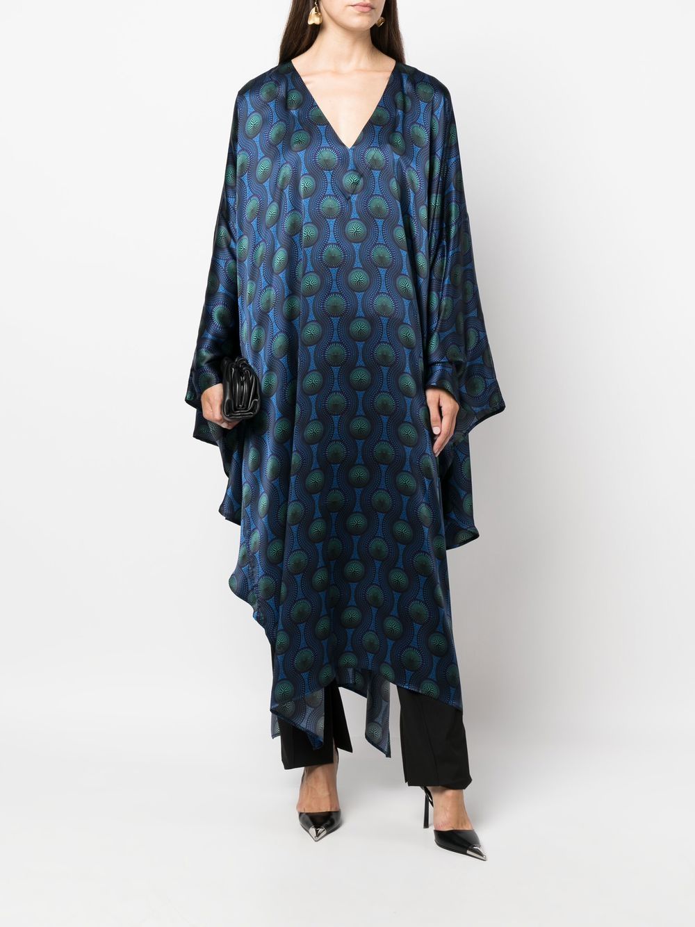 Ozwald Boateng Printed silk kaftan